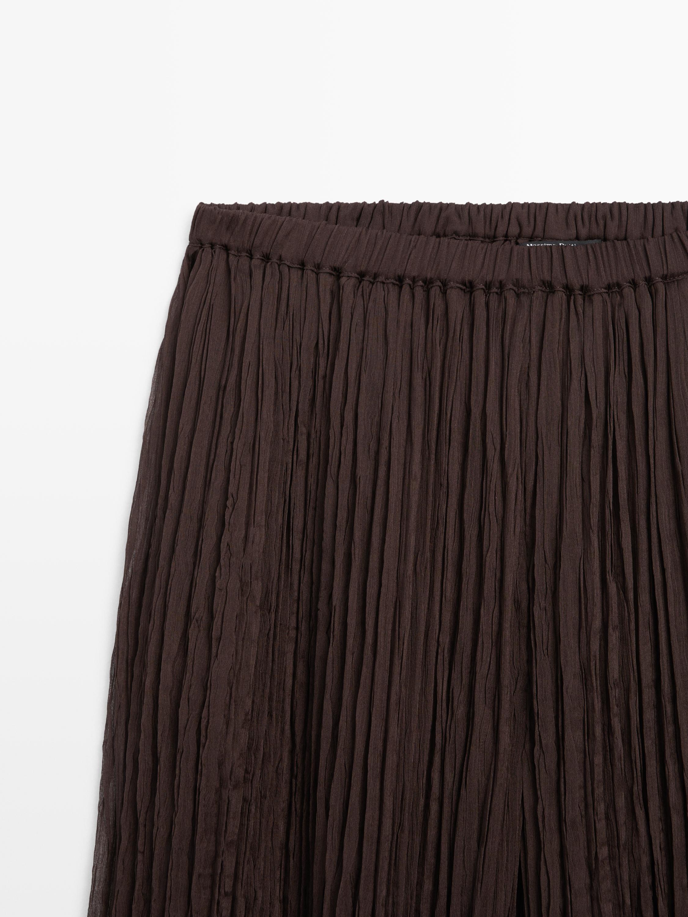 Pantalon bouffant détail plissé